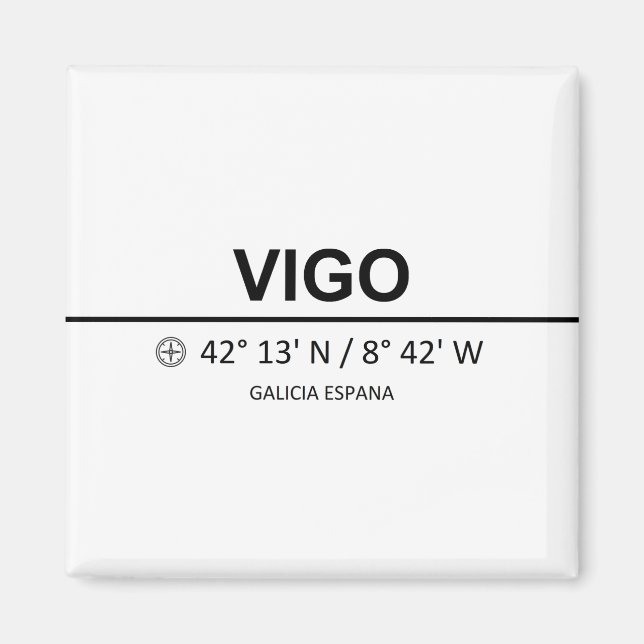 Coordinates Vigo Magnet (Framsidan)