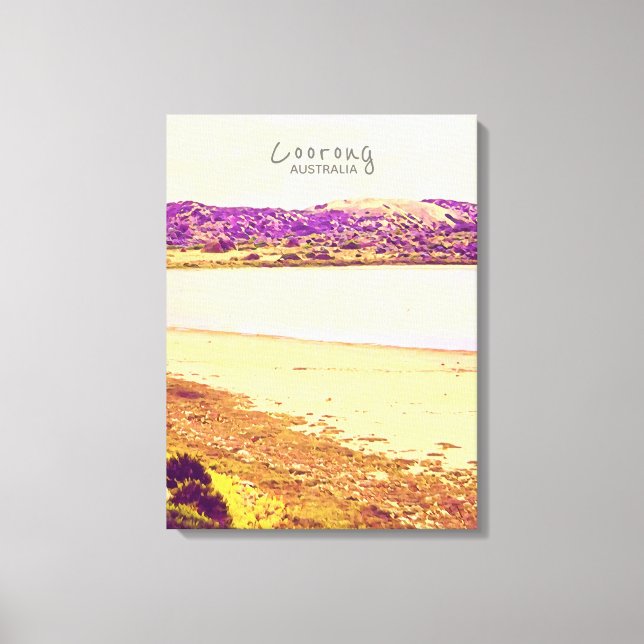 Coorong National Park Australien resa Canvastryck (Framsida)