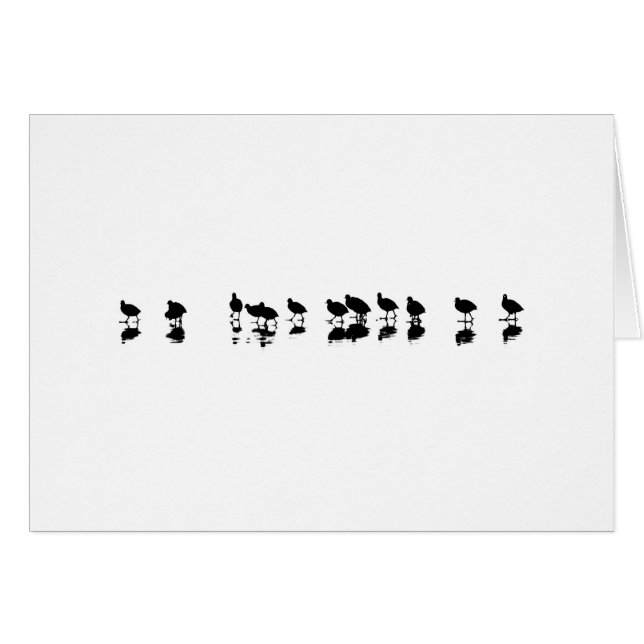 Cootdesign - svart på vit hälsningskort (Framsidan Horizontal)