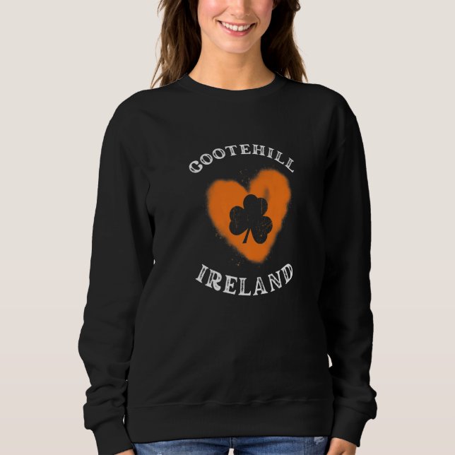 COOTEHILL Shamrock Gaelic Football and Hurling Vin T Shirt (Framsida)
