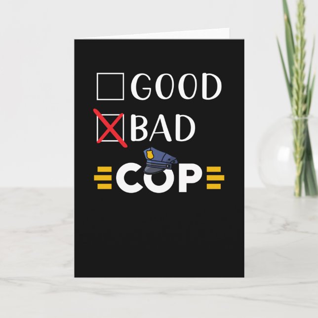 Cop Police Funny Kort (Framsida)