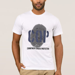 COP-tribute T-Shirt - Åtagande. Beställning. Skydd