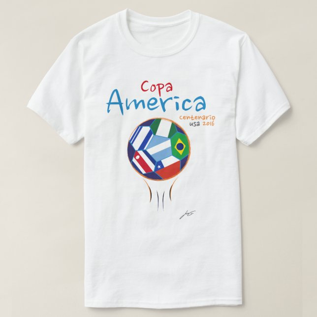 Copa Amerika Centenario USA T-tröja 2016 Tee Shirt (Design framsida)