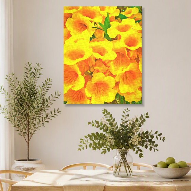 Copa de Oro Tropical Flower Art Canvastryck (Skapare uppladdad)