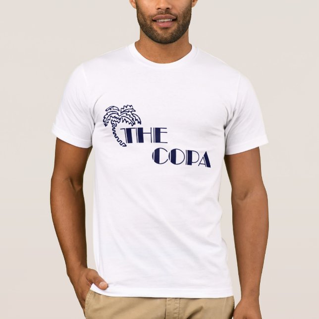 Copa marin på vit t-shirt (Framsida)