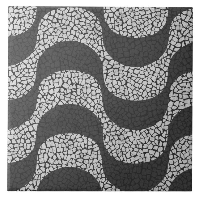 Copacabana Beach Boardwalk Kakelplatta (Framsidan)