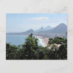 Copacabana Beach i Rio Vykort
