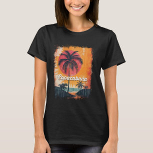 Copacabana Beach Rio de Janeiro Brasilien Retro Su T Shirt