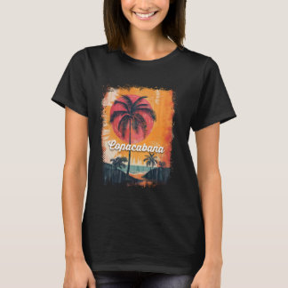 Copacabana Beach Rio de Janeiro Brasilien Retro Su T Shirt
