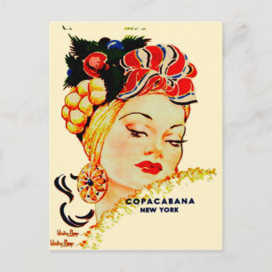 Copacabana Night Klubb Carmen Miranda-postkort Vykort