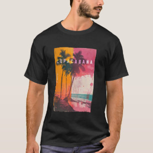 Copacabana Rio de Janeiro Brasilien Retro Beach Su T Shirt