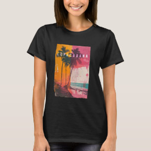 Copacabana Rio de Janeiro Brasilien Retro Beach Su T Shirt