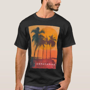 Copacabana Rio de Janeiro Brasilien Retro Beach Su T Shirt