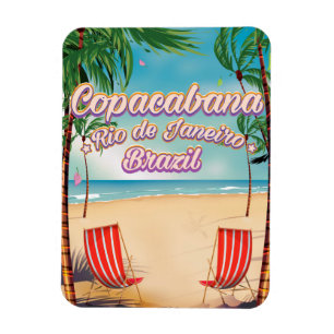 Copacabana, Rio de Janeiro resstranden poster Magnet