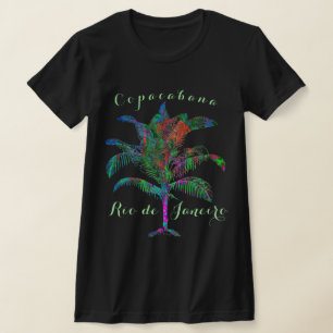 Copacabana Rio de Janeiro Vild Tropical Handflatan T Shirt