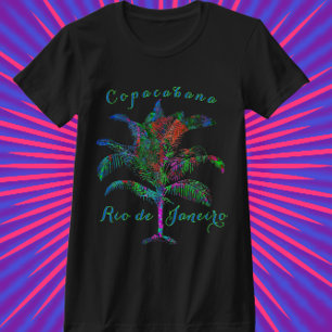 Copacabana Rio de Janeiro Vild Tropical Handflatan T Shirt