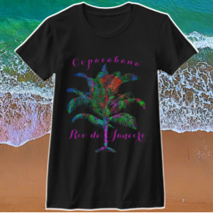 Copacabana Rio de Janeiro Vild Tropical Handflatan T Shirt