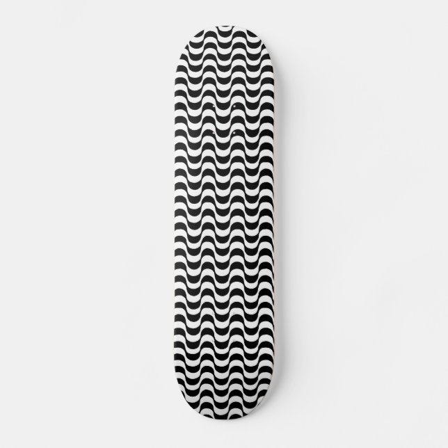 Copacabana sidewaldo black and white skboard mini skateboard bräda 18,7 cm (Framsida)