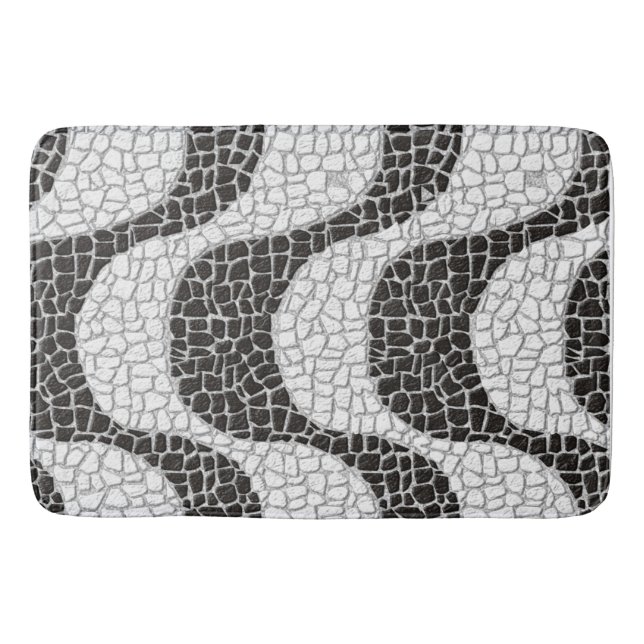 Copacabana Sidewalk Brazilian pattern Badrumsmatta (Framsidan)
