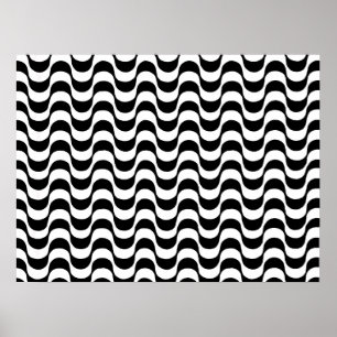 Copacabana-stranden, brasiliansk sidpromenad. poster