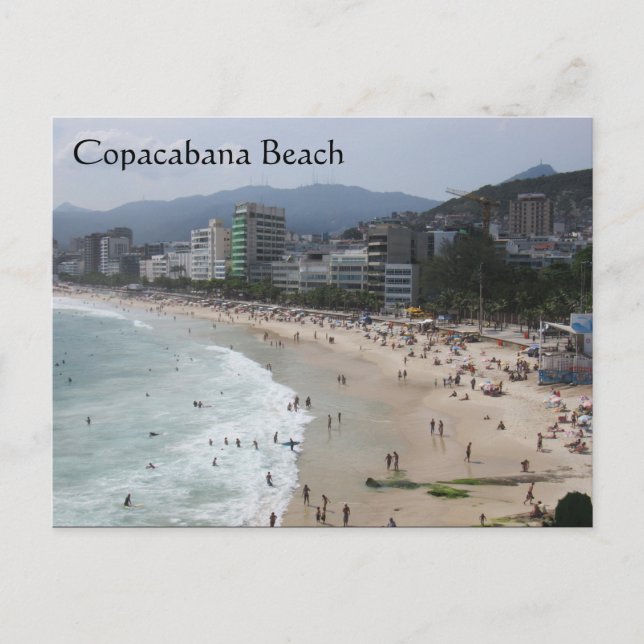 Copacabana strandscen vykort (Framsida)