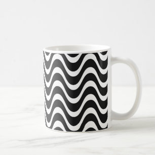 Copacabana Vågar Abstrakt Art Kaffemugg