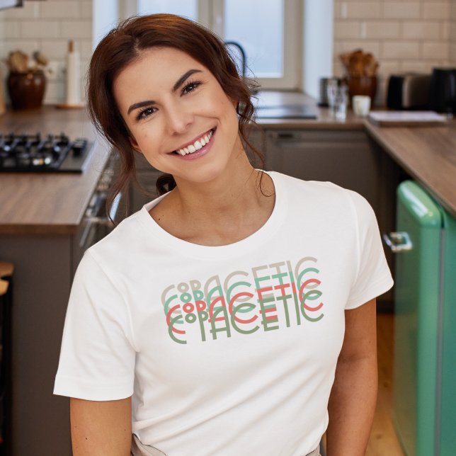 Copacetic Retro 1920s Typography, Färg T Shirt (Skapare uppladdad)