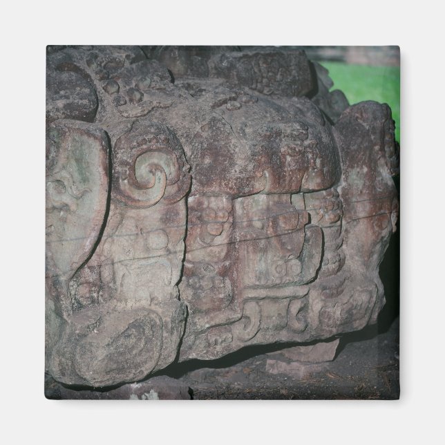 Copan Honduras Mayan Ruins Färg Photo Designad Magnet (Framsidan)