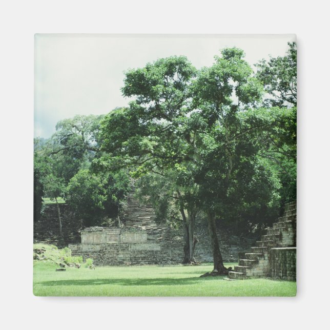 Copan Honduras Mayan Ruins Photo Designad Magnet (Framsidan)
