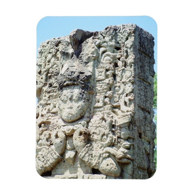 Copan Mayan Ruins Honduras Refrigerator Photo Magnet (Vertikal)