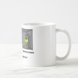 Copanhagen tolkning av Quantum mekaniker Kaffemugg