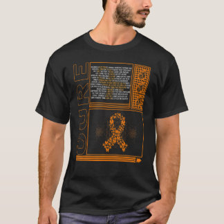 COPD Awareness Cure COPD Orange Ribbon Butterfly L T Shirt