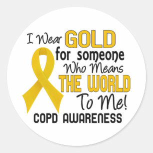 COPD betyder världen till mig 2 Runt Klistermärke