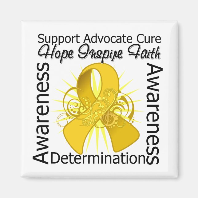 COPD-inspiration Spiral Ribbon Magnet (Framsidan)