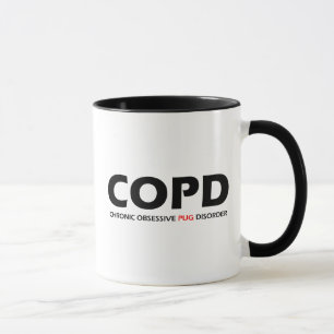 COPD - Kronisk tvångsmässig mopsoordning Mugg