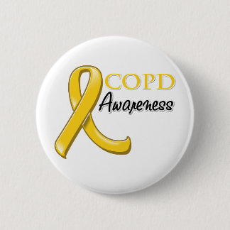 COPD-medvetenhetband (det guld- bandet) Knapp