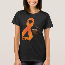 COPD Orange Ribbon Breathe T Shirt