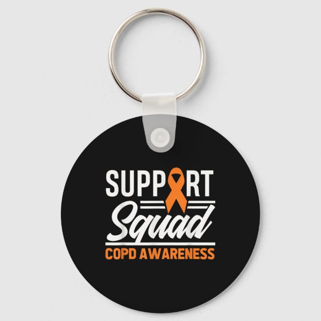 Copd Warrior Support Squad Copd-medvetenhet Nyckelring (Framsida)