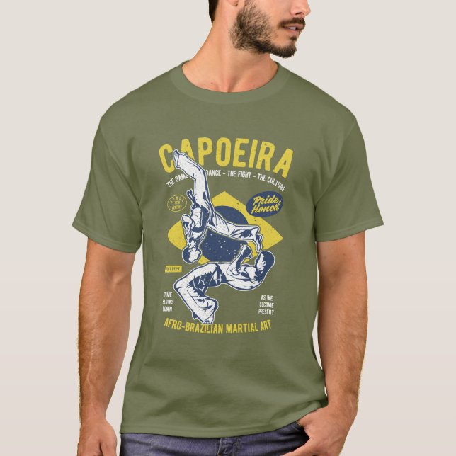 Copeira brasilianska martialkonst t-shirt (Framsida)