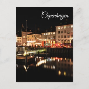 Copenhagen at night vykort
