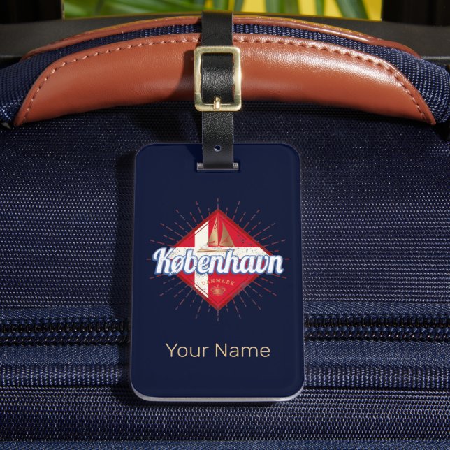 Copenhagen Capital Danmark Retro Sailing Frakt Bagagebricka (Framsida Insitu 2)