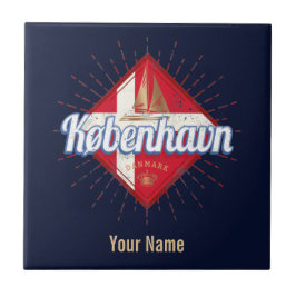 Copenhagen Capital Danmark Retro Sailing Frakt Kakelplatta