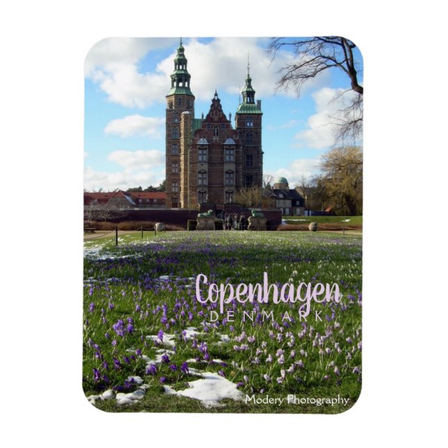 Copenhagen Castle (Rosenborg Slot) Magnet (Vertikal)