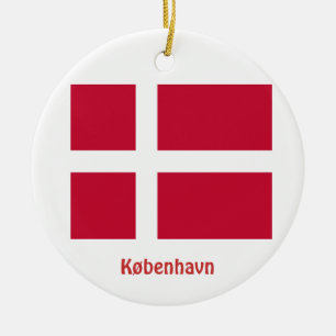 Copenhagen* Danmark julprydnad Julgransprydnad Keramik
