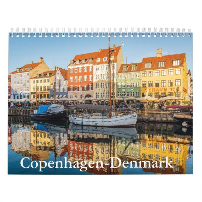 Copenhagen-Denmark Calendar Kalender (Omslag)