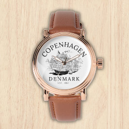 Copenhagen Denmark vintage Landscape Armbandsur