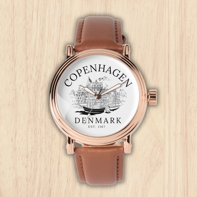 Copenhagen Denmark vintage Landscape Armbandsur (Skapare uppladdad)