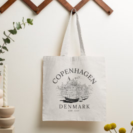 Copenhagen Denmark vintage Landscape Tygkasse