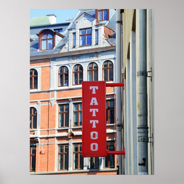 Copenhagen Tatto Shop Poster (Framsidan)