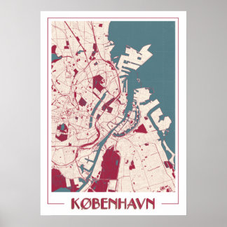 Copenhague BIG Classic Karta RB Poster